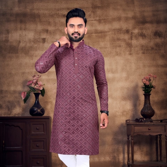 Season Special Men Kurta and Pygama - Picture 4 of 6